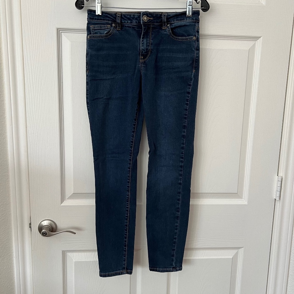 Buffalo by DB Pursuit Super Soft Mid Rise Skinny Jeans Dark Blue Size 2/26